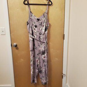 Torrid purple flowered jumpsuit